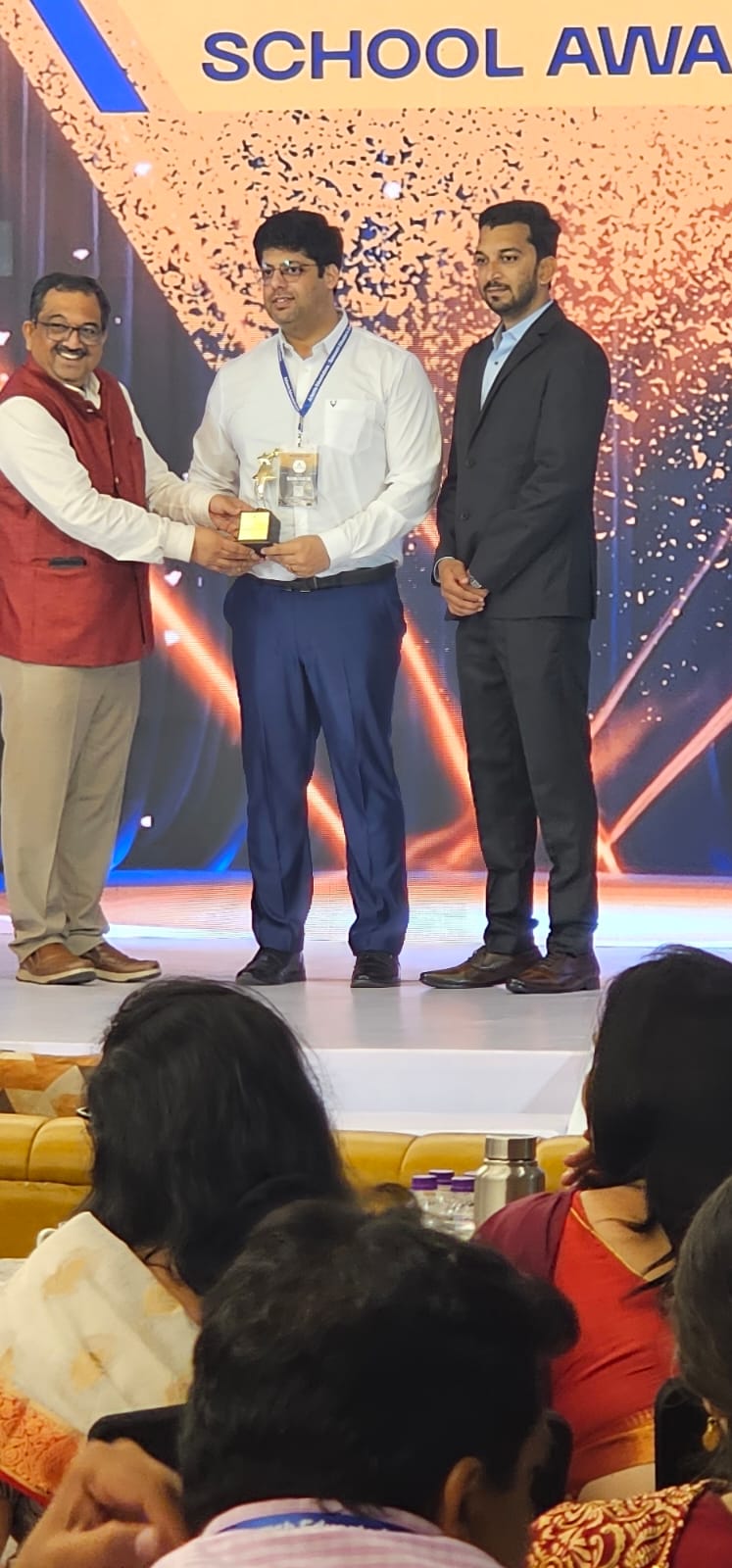 School Awards recognition on stage